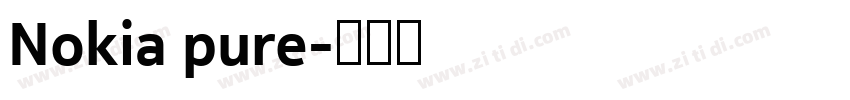 Nokia pure字体转换